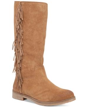 Lucky Brand Women's Grayer Fringe Boots Women's Shoes