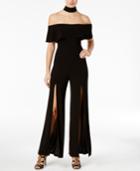 Guess Vega Off-the-shoulder Choker Jumpsuit