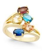 Charter Club Gold-tone Multi-stone Cluster Ring, Only At Macy's