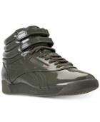 Reebok Women's Freestyle High Top Patent Casual Sneakers From Finish Line