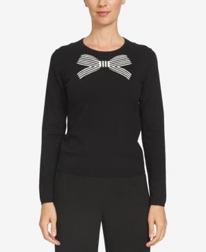 Cece Striped Bow Sweater