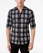 Alfani Men's Hammel Plaid Cotton Shirt, Only At Macy's