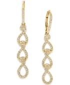 Eliot Danori Gold-tone Crystal Pave Linear Earrings