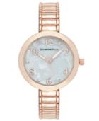 Charter Club Women's Rose Gold-tone Mother-of-pearl Stretch Watch 31mm 17191, Only At Macy's