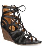 Kenneth Cole Reaction Women's Cake Pop Gladiator Lace-up Wedge Sandals Women's Shoes