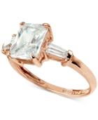 Giani Bernini Cubic Zirconia Ring In 18k Rose Gold-plated Sterling Silver, Only At Macy's