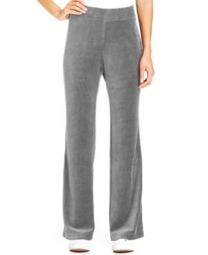 Style & Co. Sport Bootcut-leg Active Velour Pants