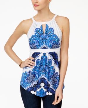 Inc International Concepts Handkerchief-hem Halter Top, Created For Macy's