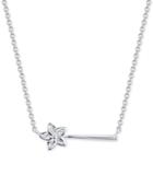 Disney Crystal Wand Pendant Necklace In Sterling Silver