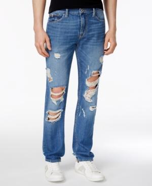 Guess Men's Slim-fit Ripped Tapered Jeans
