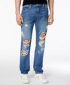 Guess Men's Slim-fit Ripped Tapered Jeans