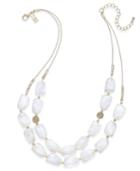 Inc International Concepts Gold-tone Multi-bead And Fireball Layered Statement Necklace, Only At Macy's