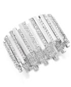 Thalia Sodi Silver-tone Pave Crystal Bar Stretch Bracelet, Only At Macy's