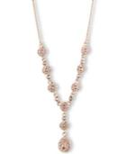 Givenchy Rose Gold-tone Swarovski Element Y Necklace