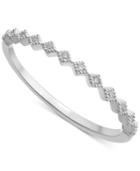 Diamond Accent Stackable Band In 14k Gold, White Gold Or Rose Gold