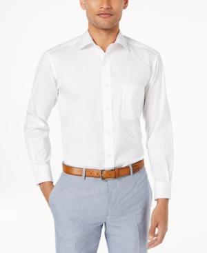 Club Room Men's Classic/regular Pinpoint Dress Shirt, Created For Macy's