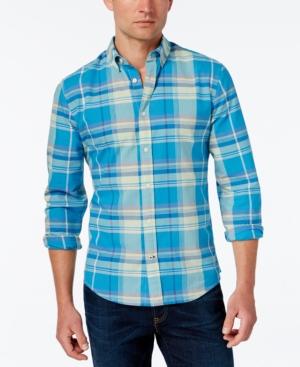 Tommy Hilfiger Men's Kirkwyn Madras Plaid Long-sleeve Shirt