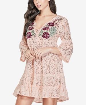Guess Capri Embroidered Lace Dress