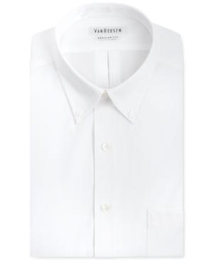 Van Heusen Big And Tall Easy Care Pinpoint Short Sleeve Dress Shirt