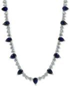 Giani Bernini Cubic Zirconia 18 Collar Necklace In Sterling Silver, Created For Macy's