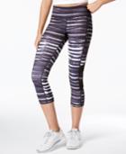 Ideology Printed Cropped Leggings, Created For Macy's