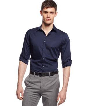 Alfani Slim-fit Holden Stretch Solid Shirt