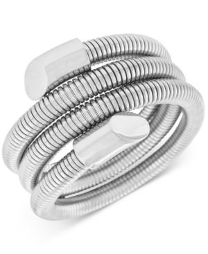 Vince Camuto Silver-tone Wire Wrapped Coil Bracelet