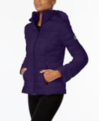 Nautica Stretch Hooded Packable Puffer Coat