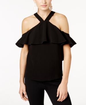 Rachel Zoe Cold-shoulder Flounce Top