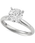 Macy's Star Signature Diamond Solitaire Engagement Ring (4 Ct. T.w.) In 14k White Gold