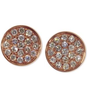 Effy Diamond Round Stud Earrings In 14k Rose Gold (1/3 Ct. T.w.)