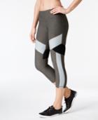 Calvin Klein Performance Colorblocked Cropped Water-repellent Leggings