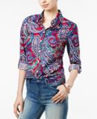 Tommy Hilfiger Pia Paisley Roll-tab Shirt