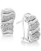 Effy Diamond Drop Earrings (1/5 Ct. T.w.) In Sterling Silver