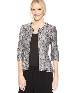 Alex Evenings Lace Peplum Jacket