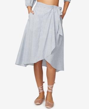 Rachel Rachel Roy Cotton Pinstripe Wrap Skirt, Only At Macy's