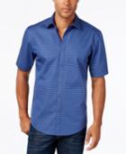 Alfani Men's Short-sleeve Gingham Shirt