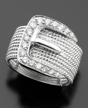 Diamond Ring In 14k White Gold (1/2 Ct. T.w.)
