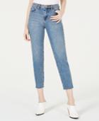 Kendall + Kylie The Studded Icon Cotton Raw-hem Jeans