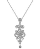 Diamond Necklace, 14k White Gold Diamond Chandelier Pendant (1/2 Ct. T.w.)