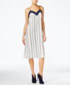 Armani Exchange Striped Slip Dress