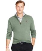 Polo Ralph Lauren Big And Tall Merino Half-zip Sweater