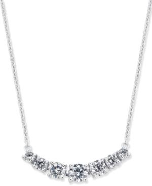 Diamond Seven-stone Pendant Necklace (5/8 Ct. T.w.) In 14k White Gold