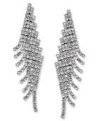Charter Club Angled Pave Fringe Drop Earrings, Created For Macy's