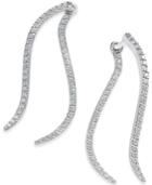 Diamond Squiggle Ear Crawlers (1/2 Ct. T.w.) In 14k White Gold