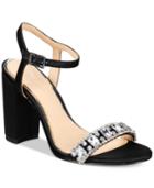 Jewel Badgley Mischka Hendricks Block-heel Evening Sandals Women's Shoes