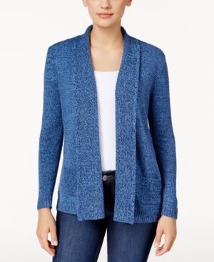 Karen Scott Petite Marled Cardigan, Only At Macy's