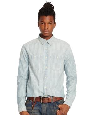 Denim & Supply Ralph Lauren Pinstripe Chambray Workshirt