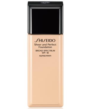 Shiseido Sheer And Perfect Foundation Spf 18