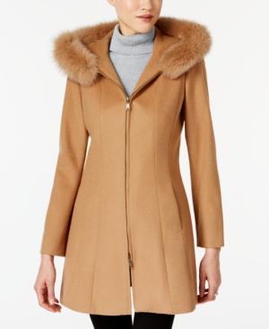 Forecaster Fox-fur-trim Hooded Walker Coat